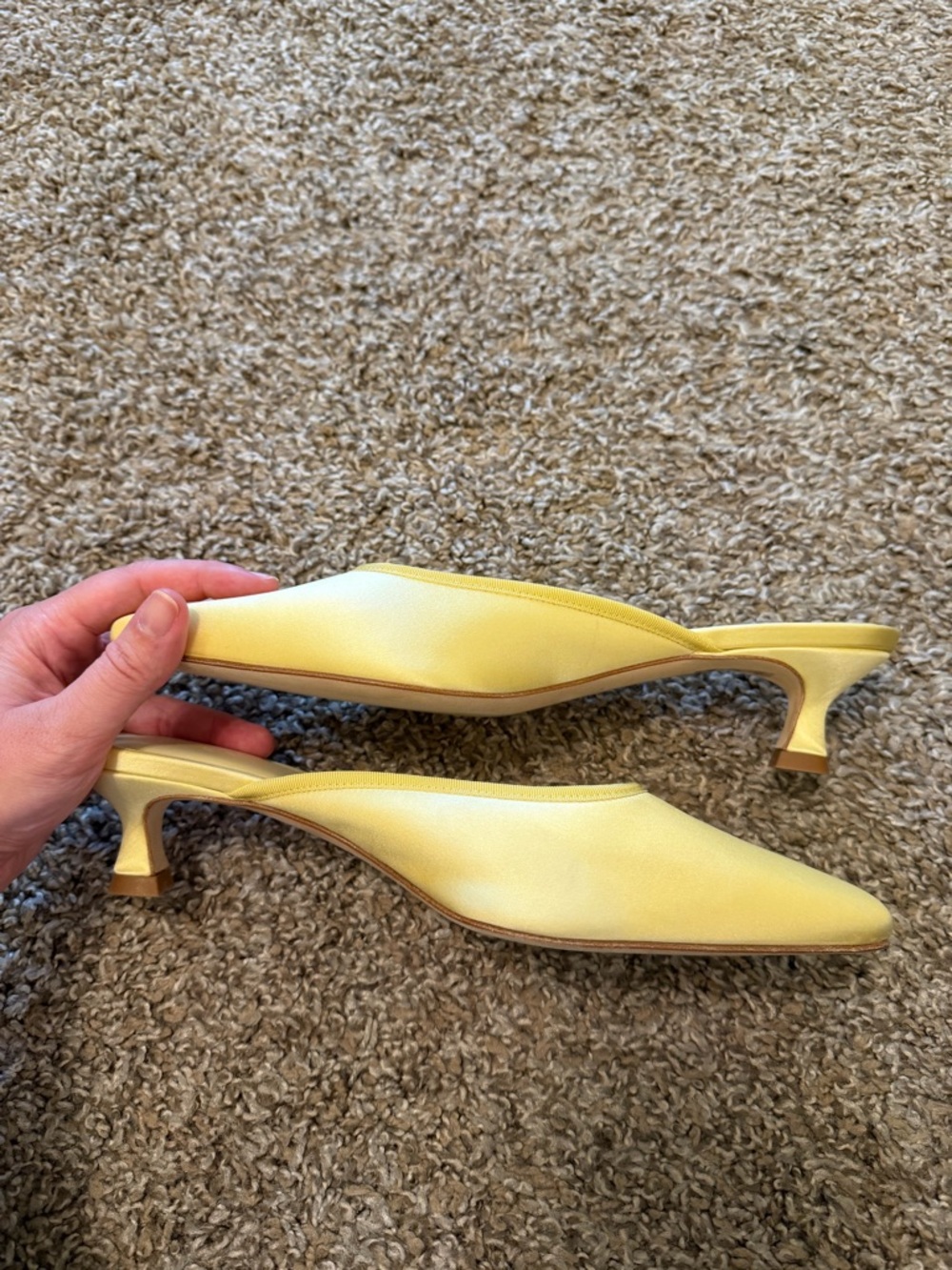 DÔEN Luma Satin Heel 38 - Butter Yellow - Picture 5 of 5